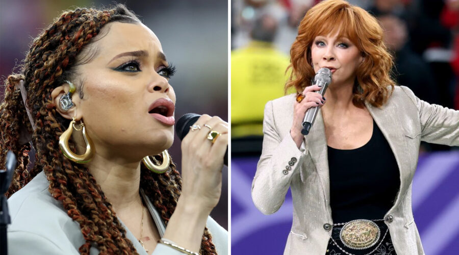 Fans Cheered Reba McEntire’s National Anthem, Boo Andra Day’s Black National Anthem at Super Bowl LVIII