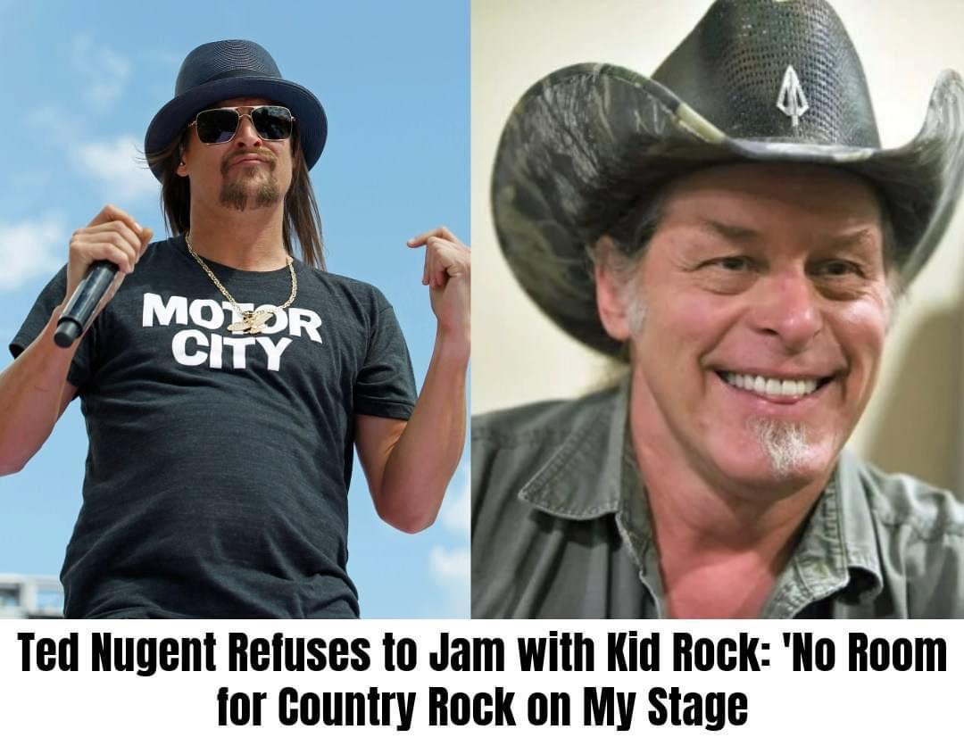 Ted Nugent Refuses to Jam with Kid Rock: ‘No Room for Country Rock on My Stage’